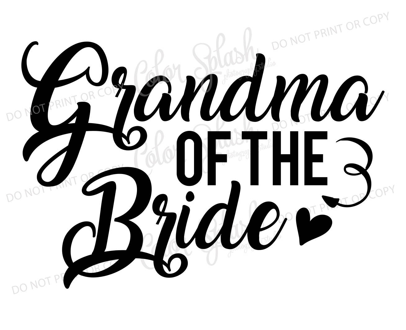 Download grandma of the bride svg dxf png eps cutting file