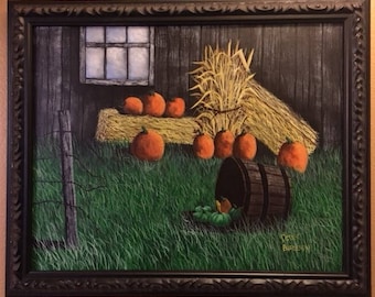 Fall Pumpkins - original painting