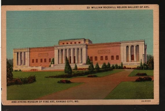 William Rockhill Nelson Gallery of Art and Atkins Museum of Fine Art – Kansas City, Missouri – Vintage Curteich Postcard