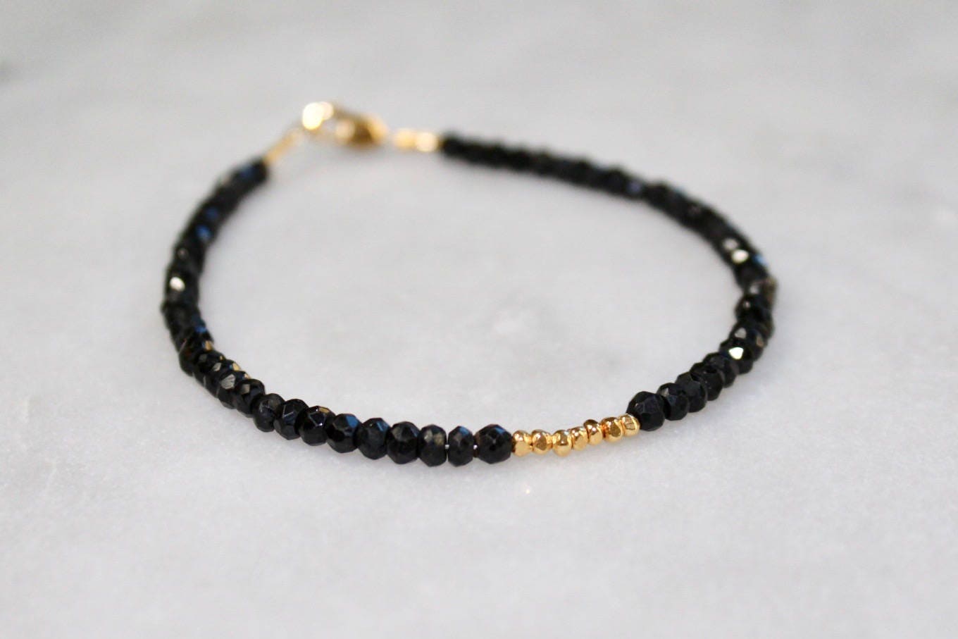 Spiritual Black Tourmaline Bracelet With Meaning Black