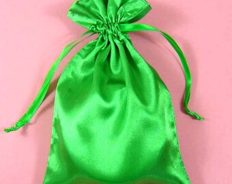 30 Moss Green Satin Bags with Drawstrings, 3"x4", 4"x6", 5"x8", Moss Green Gift Bags, Moss Green Favor Pouches, Jewelry Bags,Green Favor Bag