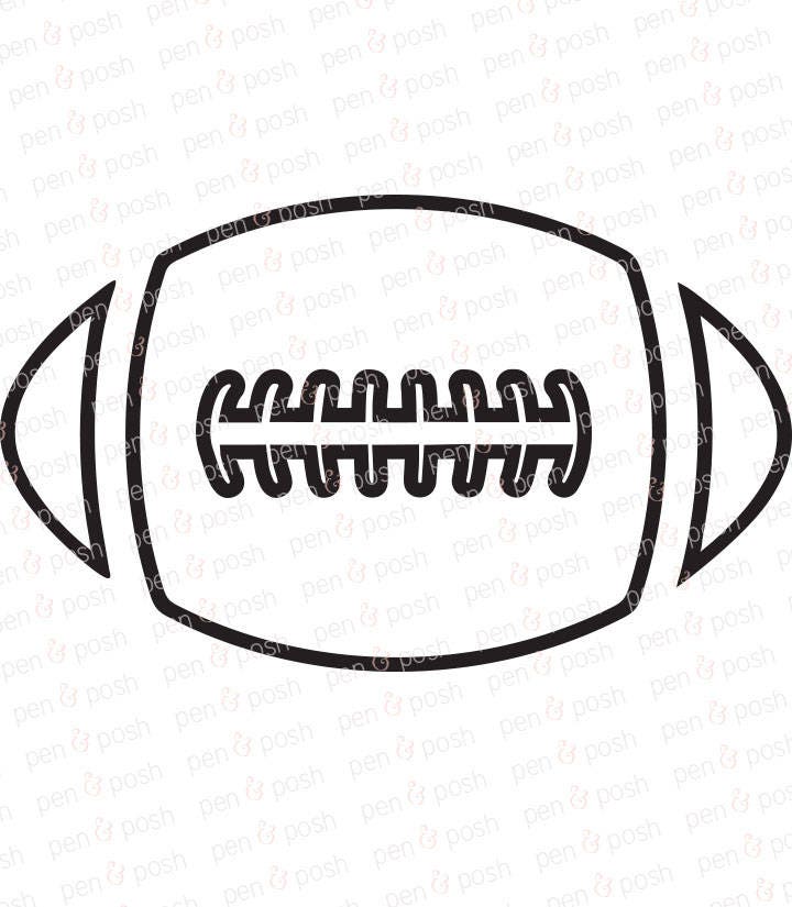 Download Football Outline SVG - Football SVG - Football Outline ...