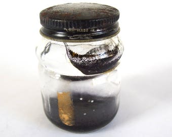 Skrip Ink Bottle, Vintage 1970's Empty Bottle