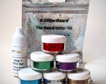 Beard Glitter Kit - 6 colour set #Glitterbeard