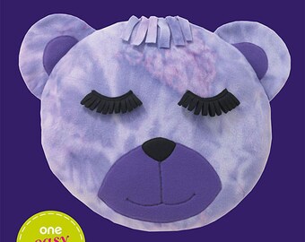 OOP Bear Head Fleece Pillow Sewing Pattern Simplicity 1976 Sew Simple Pattern One Size UNCUT