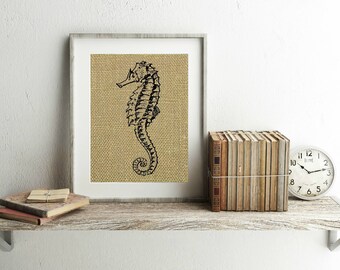 seahorse print