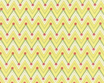 Moda Pedal Pushers Sun Chevron Vines - Fat Quarter