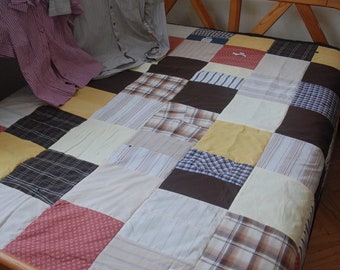Autumn Plaid Patchwork Blanket