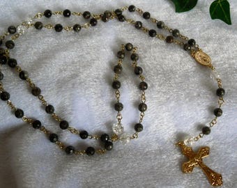 Paintbrush Jasper Rosary N-078