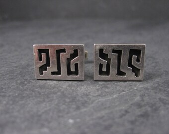 Vintage Southwestern Sterling Cufflinks Cuff Links