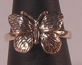 Sterling Silver Butterfly Ring