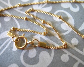 Gold Cable CHAIN, 14k Gold Filled Chain, Finished, 12 14 16 17 18 20 22 24 30 32 36" / g33.18 g33.17 g33.22 g33.16 g33.22 g33.24 g33.30