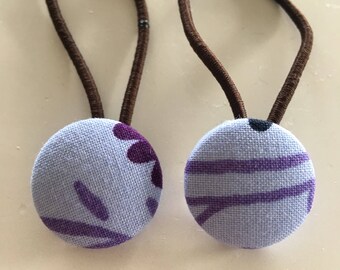 Button Hair Tie - ponytail/pigtails accessories