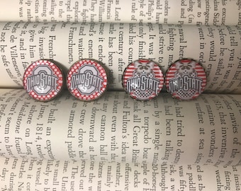 Ohio State Vintage Inspired Earring Studs