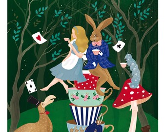 Alice in Wonderland print