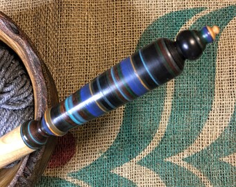 Nostepinne, adze woodcraft, Cherry, yarn winder, distaff, fiber tool, noste, hardwood, exotic wood