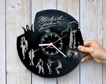 Michael Jackson Handmade Vinyl Record Wall Clock Cool Design