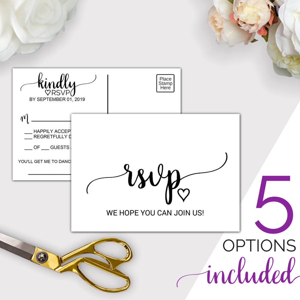wedding rsvp cards template rustic printable wedding rsvp