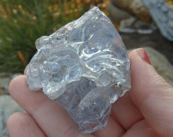 Blue Glass, Slag Glass, Collectible Glass, Purple Glass