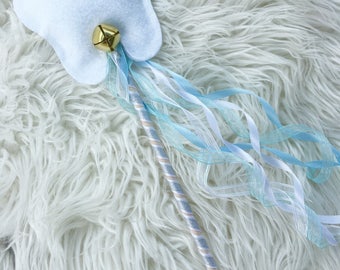 Tooth fairy wand - costume wand- silver and blue wand- toothfairy headband - tooth headband
