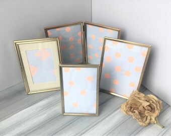 Vintage Brass Photo Frames / Brass Photo Frames / Vintage Picture Frames / Gold Picture Frames / Lot of Picture Frames
