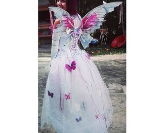 Fairy Princess Adult Costume, Butterfly Costume, Fairy Dress, Fairy Wings