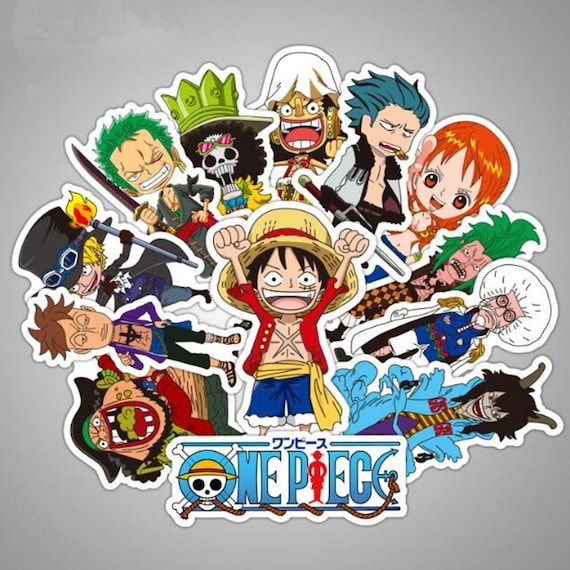 One Piece Stickers Pack x42 Vinyl Decals Print Luffy One Piece Stickers Pack x42 Vinyl Decals Print Luffy