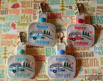 Happy Camper Keychain