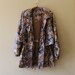 Women's Vintage Hipster Jacket Brown Blue Jacket Vintage Windbreaker Womens Windbreaker Jacket Zipper Jacket Two Pockets Oversized