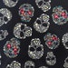 Fabric faux leather Skulls, skulls, skulls, 1/2 meter
