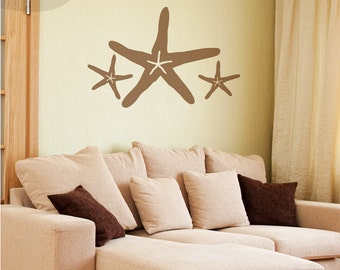 Starfish Family - Set of 3 - Vinyl Wall Decal