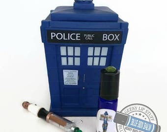 Sonic Scent - WICKED - "Missy" Doctor Who Inspired Body Scent - A complex fragrance of Patchouli & Vanilla in a Blue Glass Roller Bottle