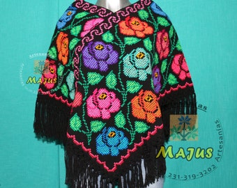 Coat, Huipil, morning, handmade handmade Poncho