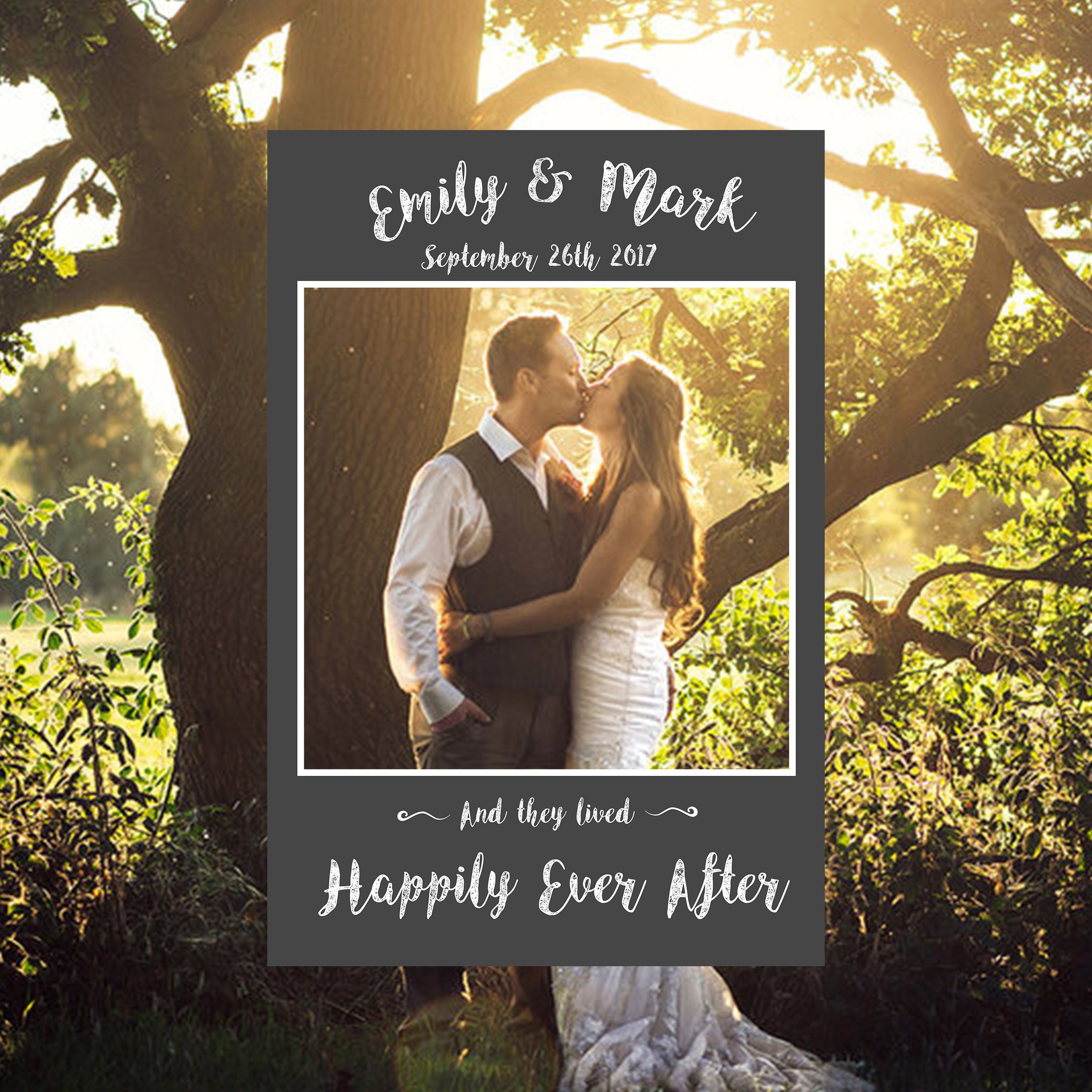 Wedding Chalkboard Instagram Photo booth Frame Wedding