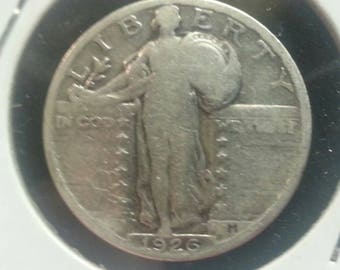 STANDING LIBERTY QUARTER- 1926. Antique.