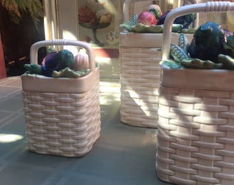 Fitz & Floyd Kitchen Harvest Canisters