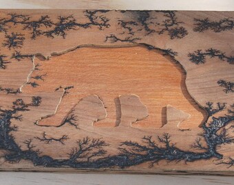 Lichtenberg Trinket - Keepsake Box with Bear Lid