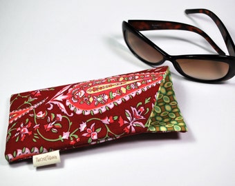 Eyeglass sunglass padded case Amy Butler Love cotton fabric