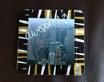 New York Photo Coaster Fridge Magnet