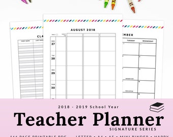 Homeschool Planner Printable School Planner Mom Teacher