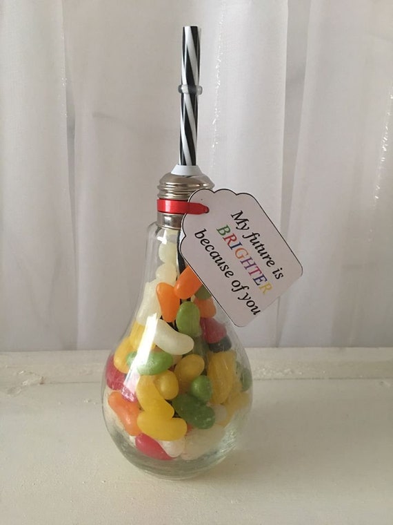 Sweet Filled Light bulb glasses Sweet filled glass teacher