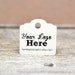 Custom Tags - 1" Personalized with Logo Text - Jewelry Tags - Price Tags - Hang Tags