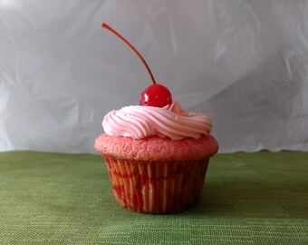Maraschino Cherry Cupcakes with Grenadine Swiss Meringue Buttercream