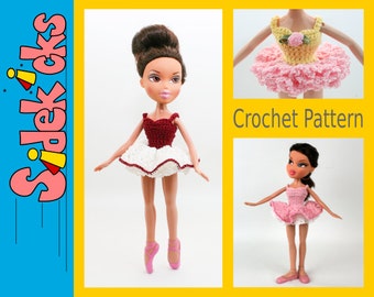 Makeunder Bratz Doll Clothes Crochet Pattern: Ballet Tutu