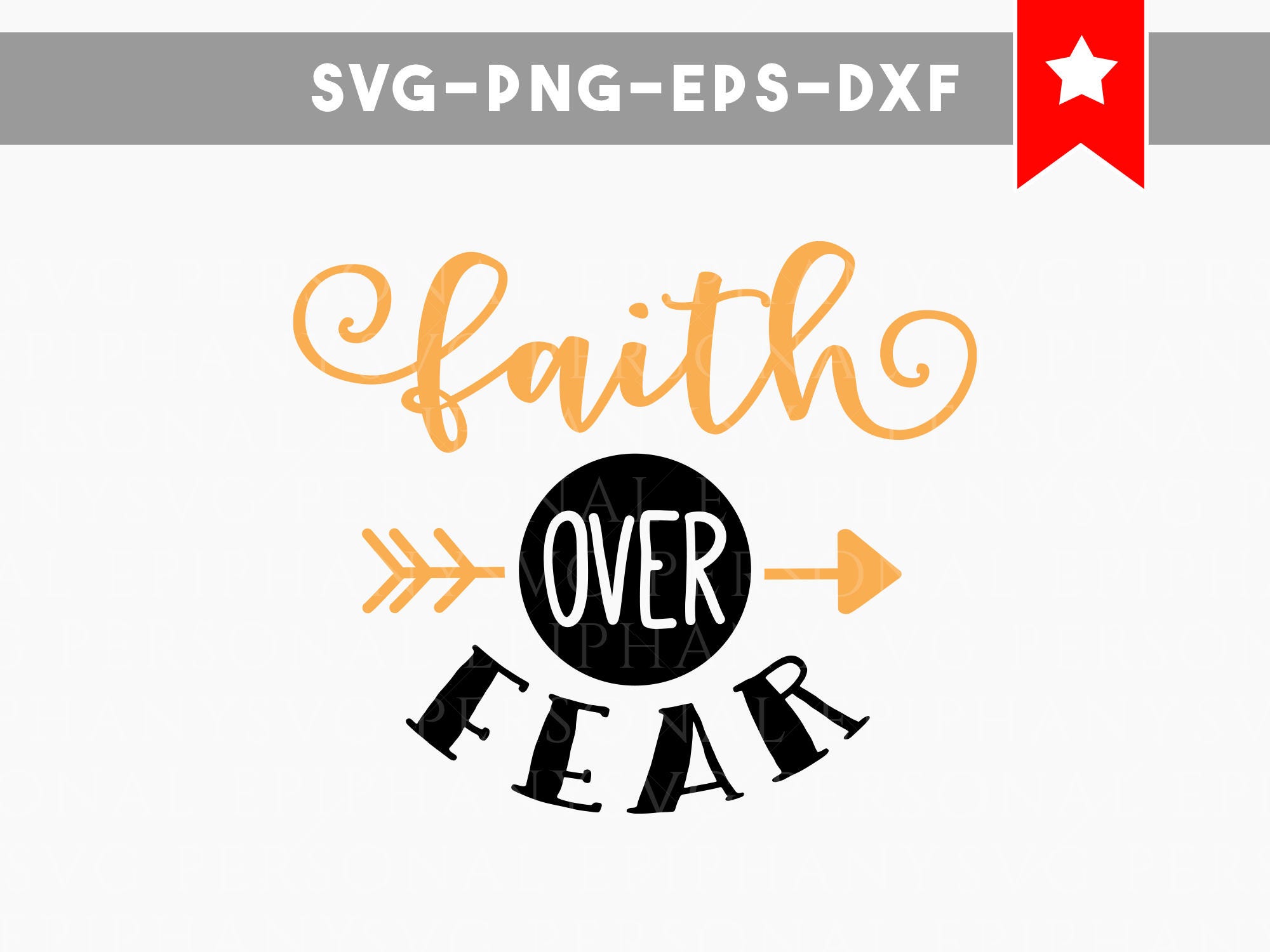 Download faith over fear svg, motivational svg christian svg ...