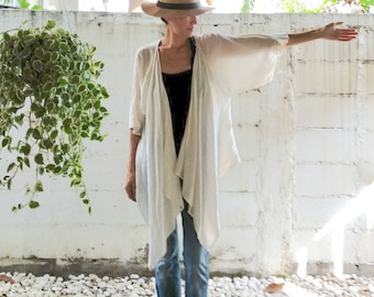 Kimono Cardigan /Kimono /Cotton Cardigan /Bohemian Kimono/Cotton Kimono/Beach Kimono/Beach Cover Up/ Wrap Up Cardigan/ Yoga Cover Up/