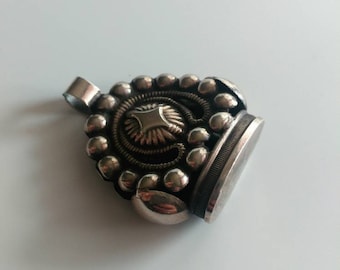 Antique silver watch fob