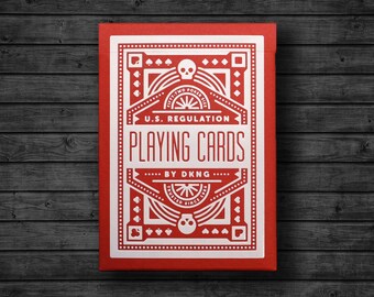 DKNG 'Red Wheel' Playing Cards