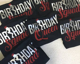 Birthday squad shirt | Etsy