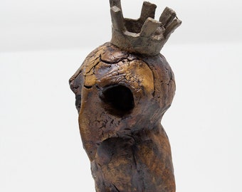 Prince of Owls- Ceramic Sculpture